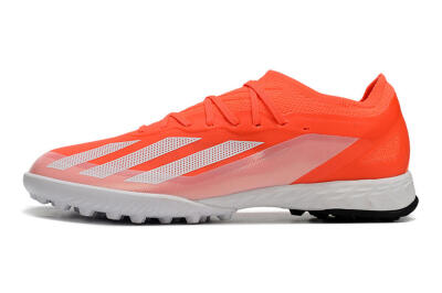 Men's Adidas X Crazyfast.1 TF Artificial Turf Low-Tops Football Shoes - Red/White/Black