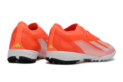 Men's Adidas X Crazyfast.1 TF Artificial Turf Low-Tops Football Shoes - Red/White/Black