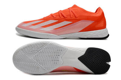 Men's Adidas X Crazyfast.1 IC Indoor & Futsal Low-Tops Football Shoes - Red/White/Black