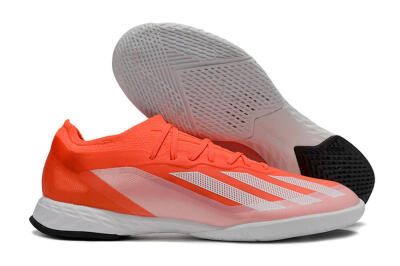 Men's Adidas X Crazyfast.1 IC Indoor & Futsal Low-Tops Football Shoes - Red/White/Black