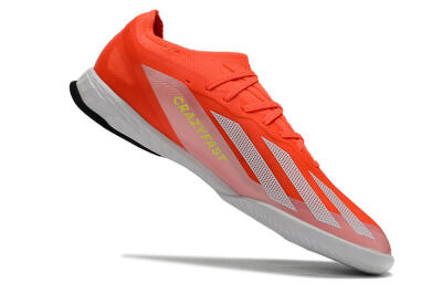Men's Adidas X Crazyfast.1 IC Indoor & Futsal Low-Tops Football Shoes - Red/White/Black