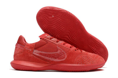 Men's Nike Street Gato IC Indoor & Futsal Low-Tops Football Shoes - Red/Red/Red