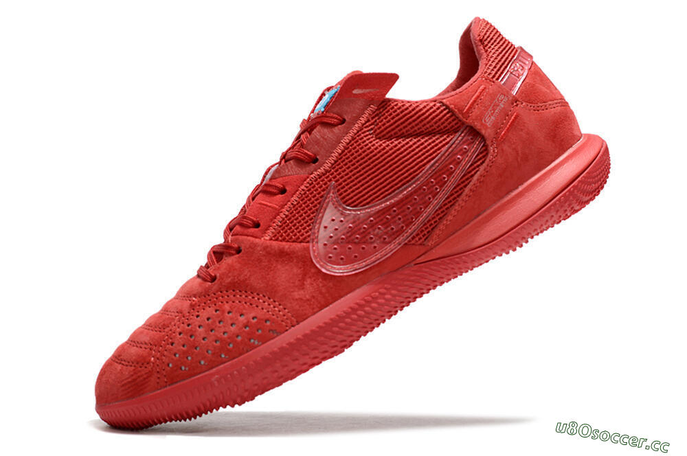 Men's Nike Street Gato IC Indoor & Futsal Low-Tops Football Shoes - Red/Red/Red 5