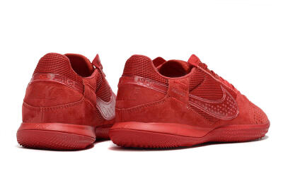 Men's Nike Street Gato IC Indoor & Futsal Low-Tops Football Shoes - Red/Red/Red