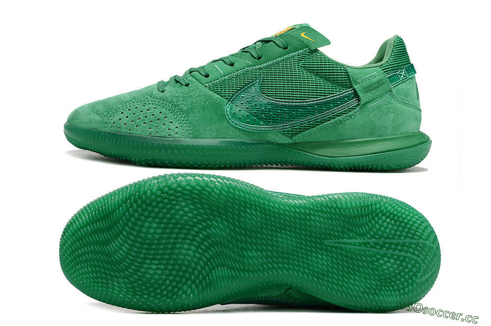 Men's Nike Street Gato IC Indoor & Futsal Low-Tops Football Shoes - Green/Green/Green 1