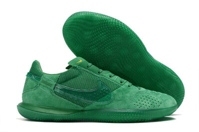 Men's Nike Street Gato IC Indoor & Futsal Low-Tops Football Shoes - Green/Green/Green