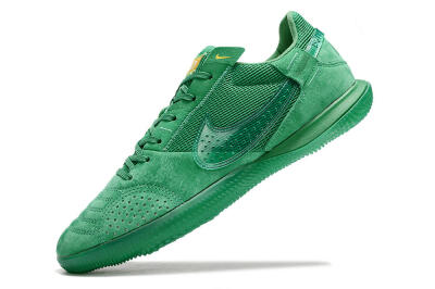 Men's Nike Street Gato IC Indoor & Futsal Low-Tops Football Shoes - Green/Green/Green