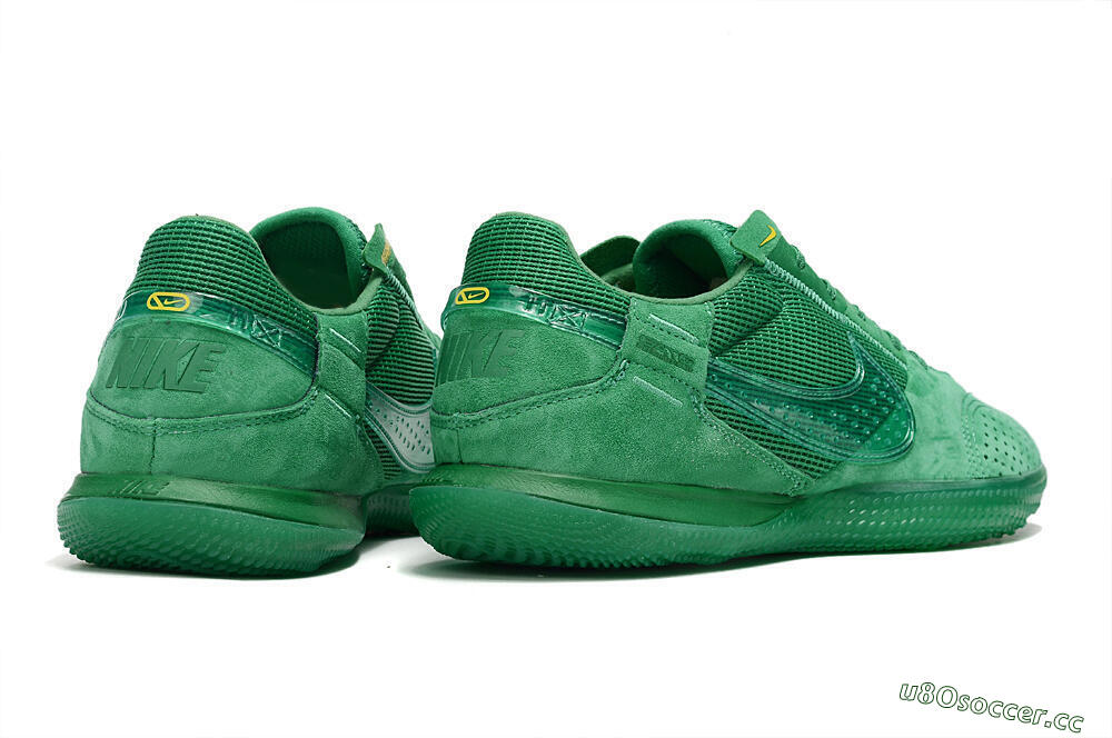 Men's Nike Street Gato IC Indoor & Futsal Low-Tops Football Shoes - Green/Green/Green 5