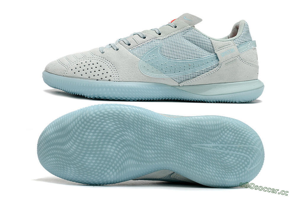 Men's Nike Street Gato IC Indoor & Futsal Low-Tops Football Shoes - Blue/Grey/Blue 1