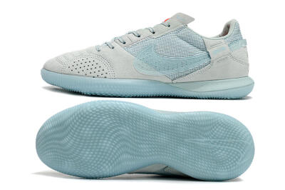 Men's Nike Street Gato IC Indoor & Futsal Low-Tops Football Shoes - Blue/Grey/Blue