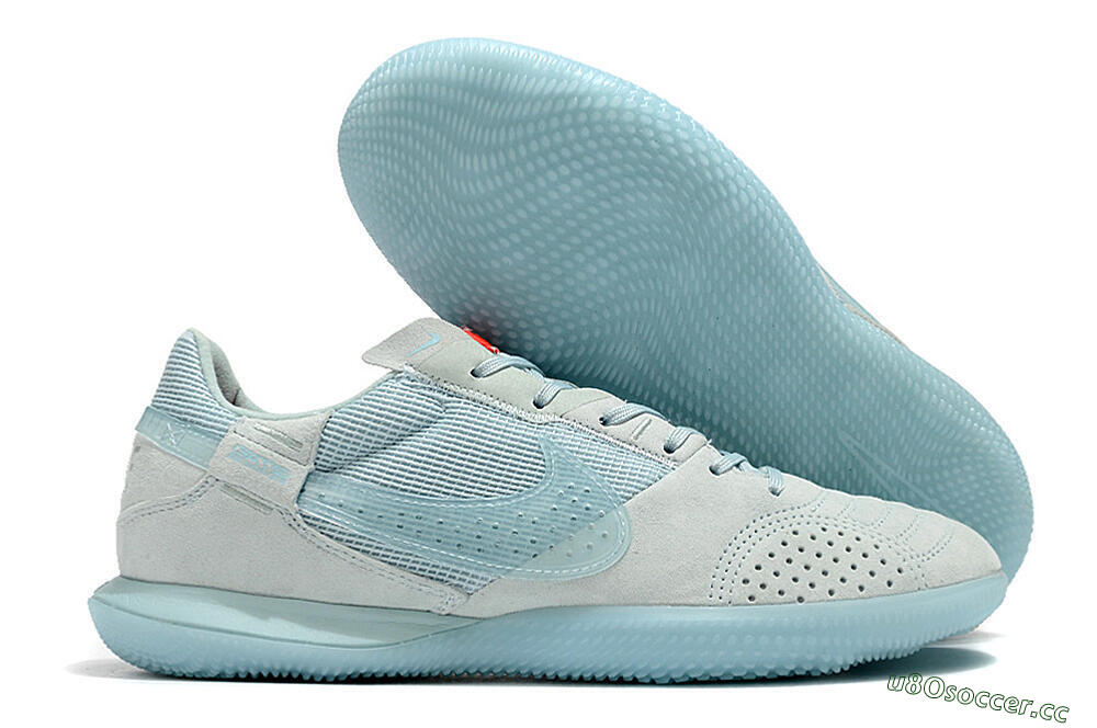 Men's Nike Street Gato IC Indoor & Futsal Low-Tops Football Shoes - Blue/Grey/Blue 2