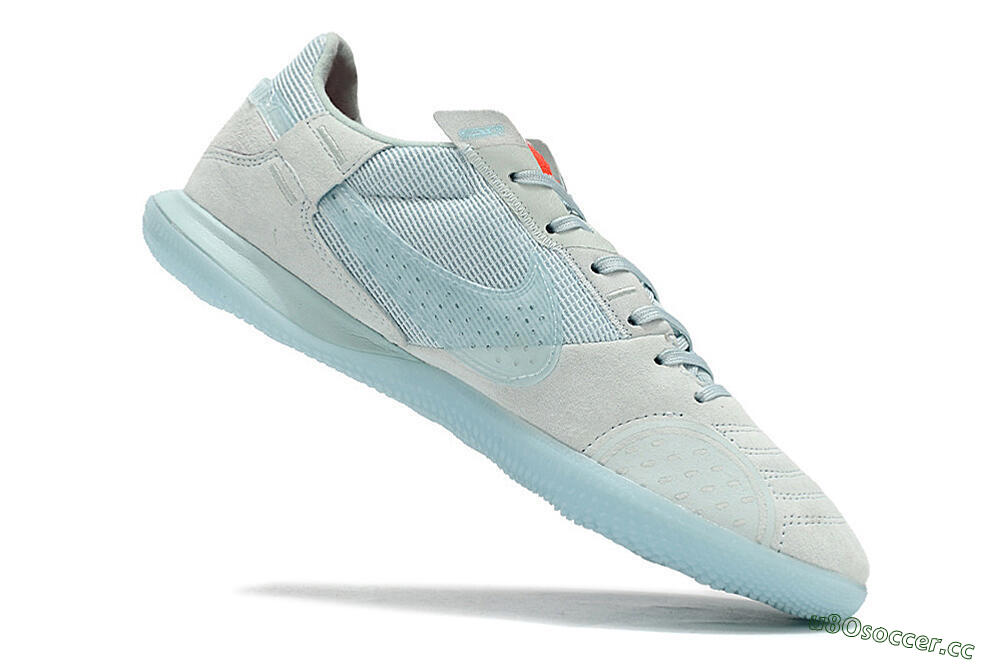 Men's Nike Street Gato IC Indoor & Futsal Low-Tops Football Shoes - Blue/Grey/Blue 4