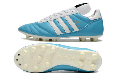 Men's Adidas Copa Mundial FG Firm Ground Low-Tops Football Boots - Blue/White/Gold