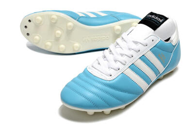 Men's Adidas Copa Mundial FG Firm Ground Low-Tops Football Boots - Blue/White/Gold
