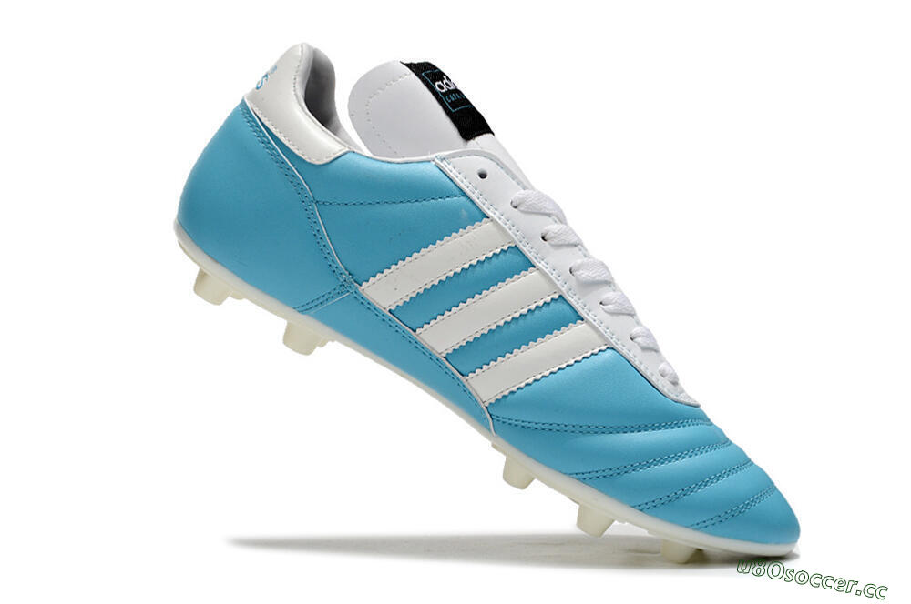 Men's Adidas Copa Mundial FG Firm Ground Low-Tops Football Boots - Blue/White/Gold 4
