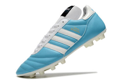Men's Adidas Copa Mundial FG Firm Ground Low-Tops Football Boots - Blue/White/Gold