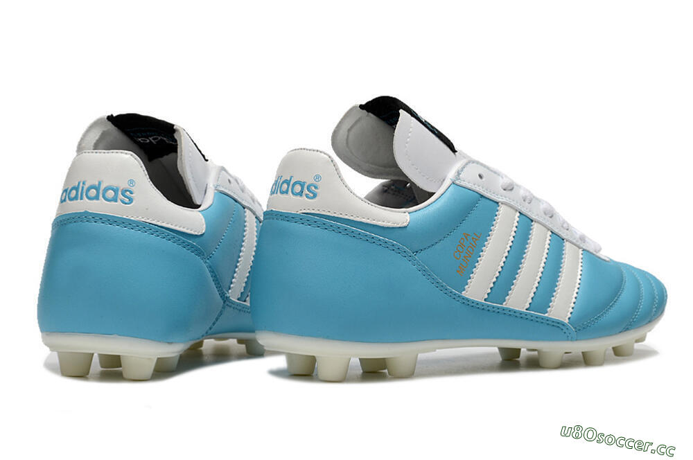 Men's Adidas Copa Mundial FG Firm Ground Low-Tops Football Boots - Blue/White/Gold 6