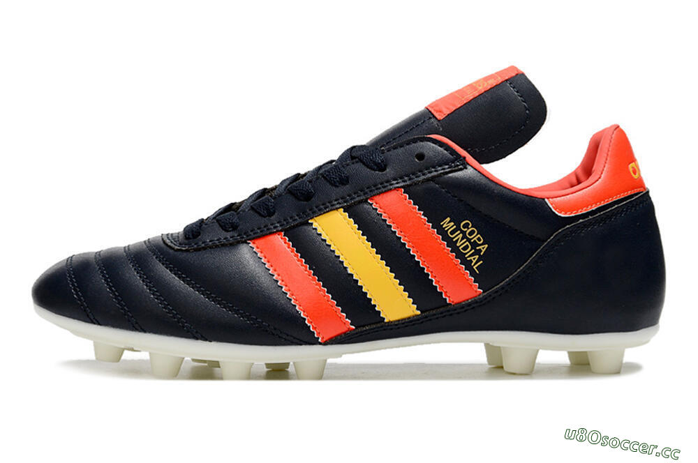 Men's Adidas Copa Mundial FG Firm Ground Low-Tops Football Boots - Black/Red/Yellow 0
