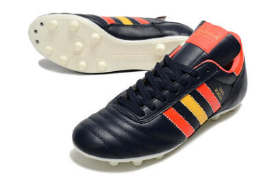 Men's Adidas Copa Mundial FG Firm Ground Low-Tops Football Boots - Black/Red/Yellow
