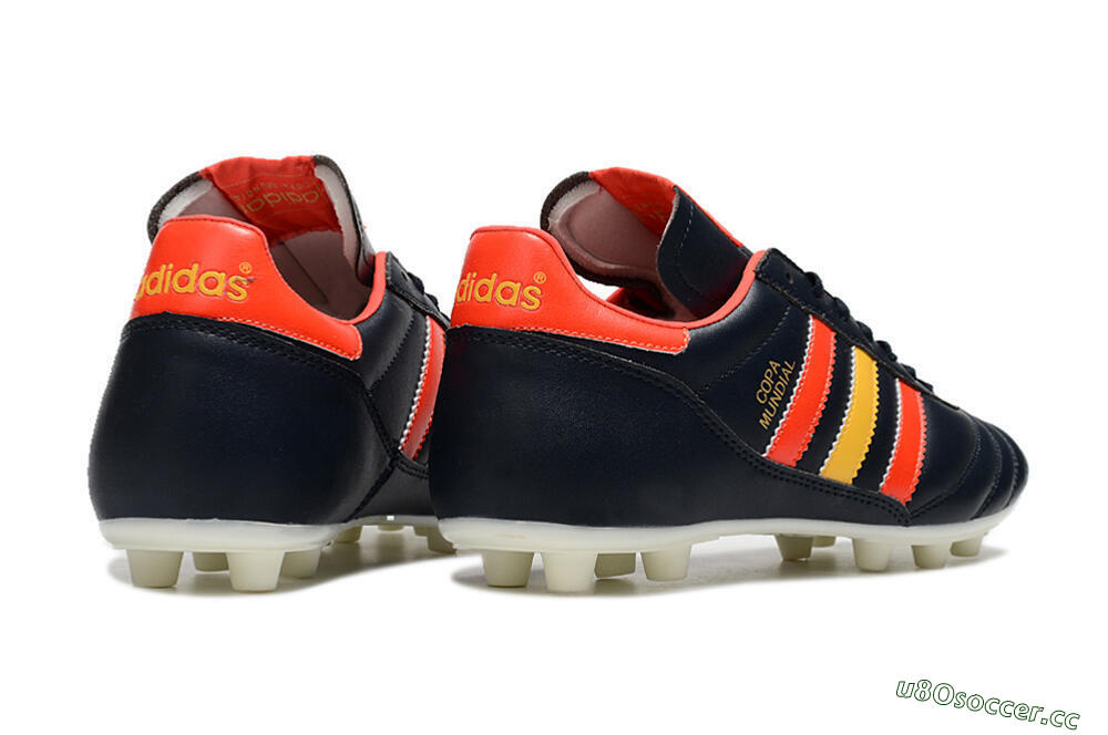 Men's Adidas Copa Mundial FG Firm Ground Low-Tops Football Boots - Black/Red/Yellow 6