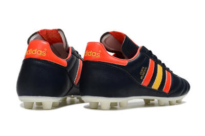 Men's Adidas Copa Mundial FG Firm Ground Low-Tops Football Boots - Black/Red/Yellow
