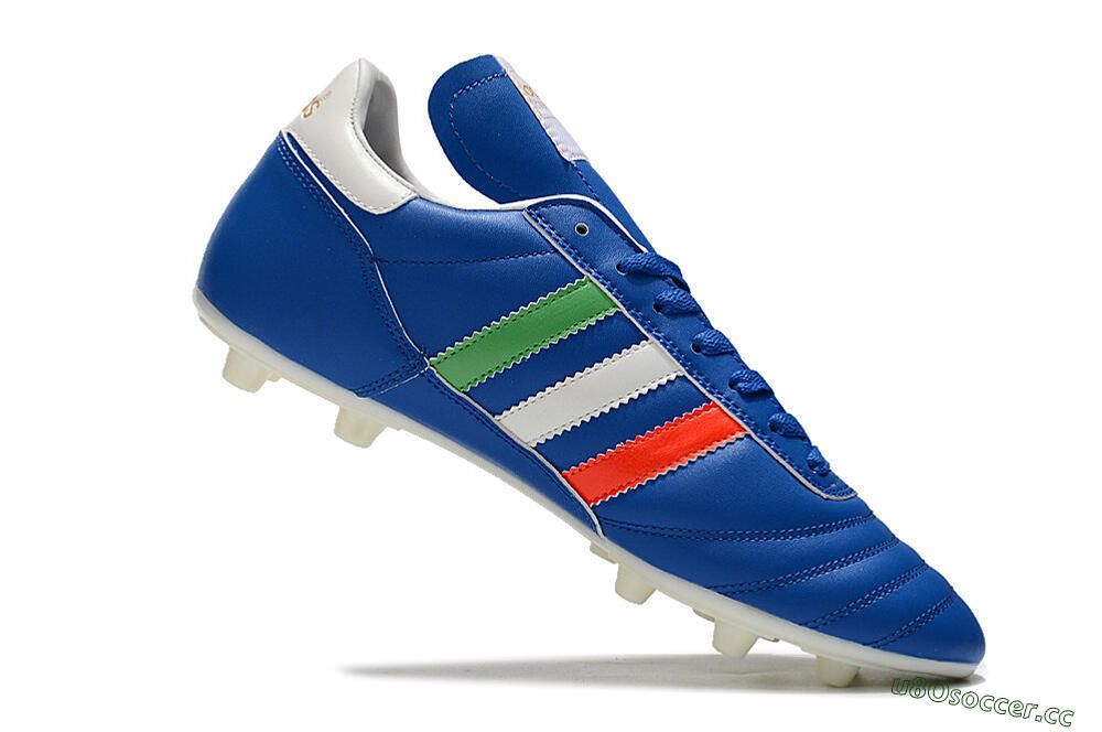 Men's Adidas Copa Mundial FG Firm Ground Low-Tops Football Boots - Blue/Green/White/Red 4