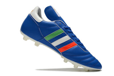 Men's Adidas Copa Mundial FG Firm Ground Low-Tops Football Boots - Blue/Green/White/Red