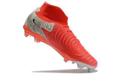 Men's Nike Phantom Luna Elite FG Firm Ground High-Tops Football Boots - Red/Brown/Black