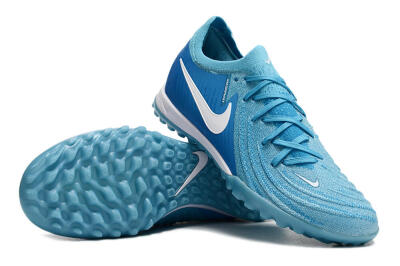 Unisex Nike Phantom Luna Elite TF Artificial Turf Low-Tops Football Shoes - Jade/White/Blue