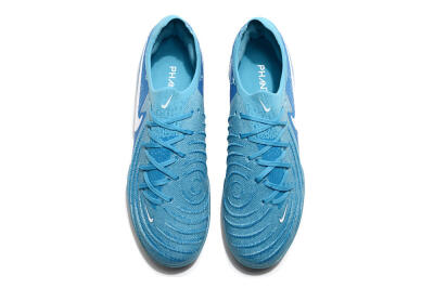 Unisex Nike Phantom Luna Elite TF Artificial Turf Low-Tops Football Shoes - Jade/White/Blue