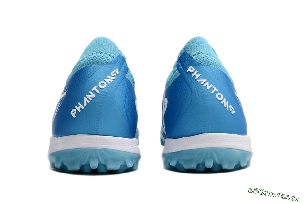 Unisex Nike Phantom Luna Elite TF Artificial Turf Low-Tops Football Shoes - Jade/White/Blue 5