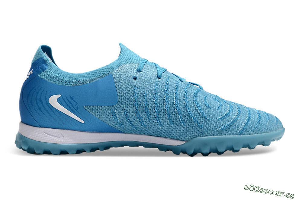 Unisex Nike Phantom Luna Elite TF Artificial Turf Low-Tops Football Shoes - Jade/White/Blue 7