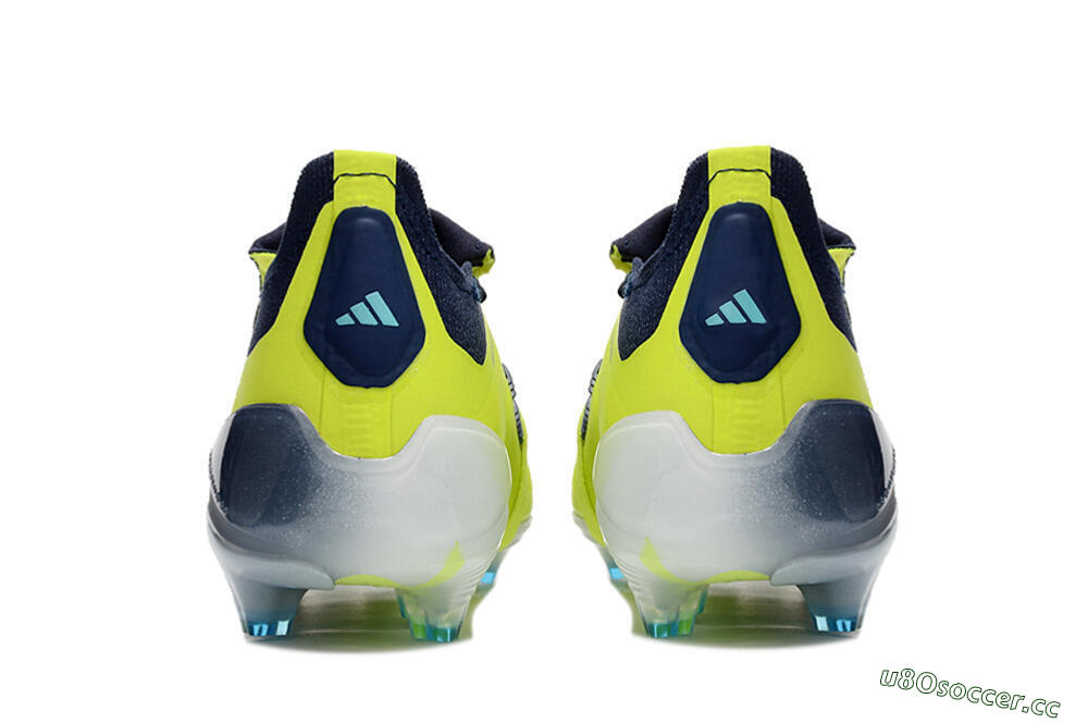 Unisex Adidas Predator Elite Foldover Tongue FG Firm Ground Low-Tops Football Boots - Yellow/Blue/Jade 5