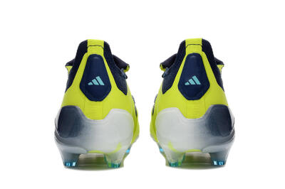 Unisex Adidas Predator Elite Foldover Tongue FG Firm Ground Low-Tops Football Boots - Yellow/Blue/Jade