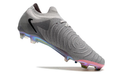 Unisex Nike Phantom Luna Elite NU FG Firm Ground Low-Tops Football Boots - Grey/Black/Blue
