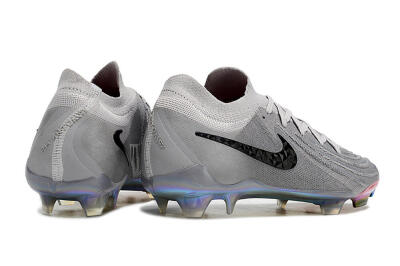 Unisex Nike Phantom Luna Elite NU FG Firm Ground Low-Tops Football Boots - Grey/Black/Blue