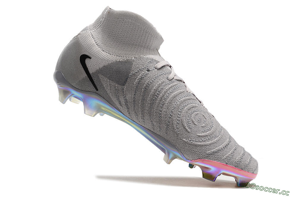 Unisex Nike Phantom Luna Elite NU FG Firm Ground High-Tops Football Boots - Grey/Black/Blue 4