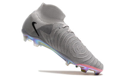 Unisex Nike Phantom Luna Elite NU FG Firm Ground High-Tops Football Boots - Grey/Black/Blue