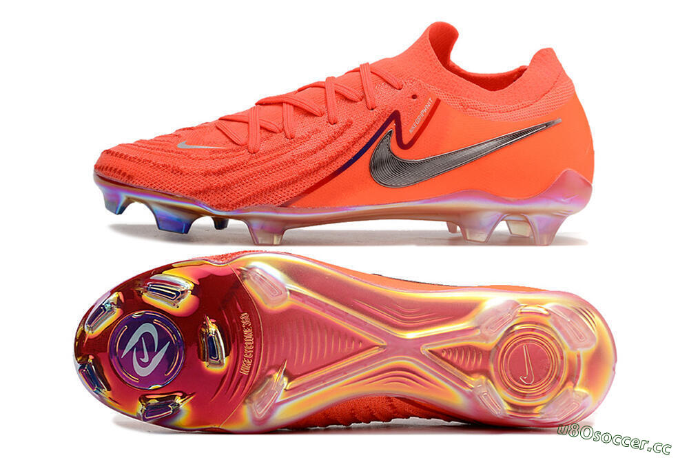 Men's Nike Phantom Luna Elite FG Firm Ground Low-Tops Football Boots - Red/Blue/Gold 1