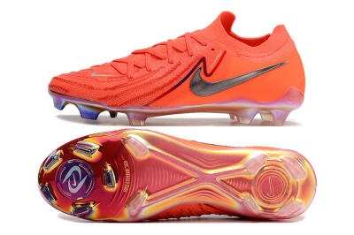 Men's Nike Phantom Luna Elite FG Firm Ground Low-Tops Football Boots - Red/Blue/Gold
