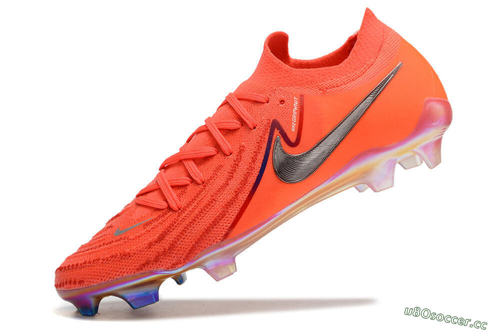 Men's Nike Phantom Luna Elite FG Firm Ground Low-Tops Football Boots - Red/Blue/Gold 5