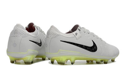 Men's Nike Tiempo Legend 10 Elite FG Firm Ground Low-Tops Football Boots - Grey/Black/Yellow