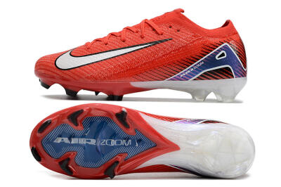 Men's Nike Air Zoom Mercurial Vapor 16 Elite FG Firm Ground Low-Tops Football Boots - Red/White/Blue