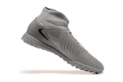 Men's Nike Phantom Luna Elite TF Artificial Turf High-Tops Football Shoes - Grey/Black
