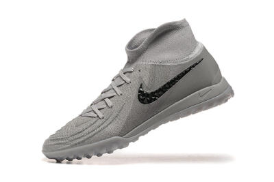 Men's Nike Phantom Luna Elite TF Artificial Turf High-Tops Football Shoes - Grey/Black