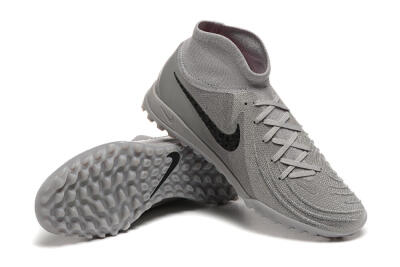 Men's Nike Phantom Luna Elite TF Artificial Turf High-Tops Football Shoes - Grey/Black