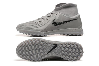 Men's Nike Phantom Luna Elite TF Artificial Turf High-Tops Football Shoes - Grey/Black