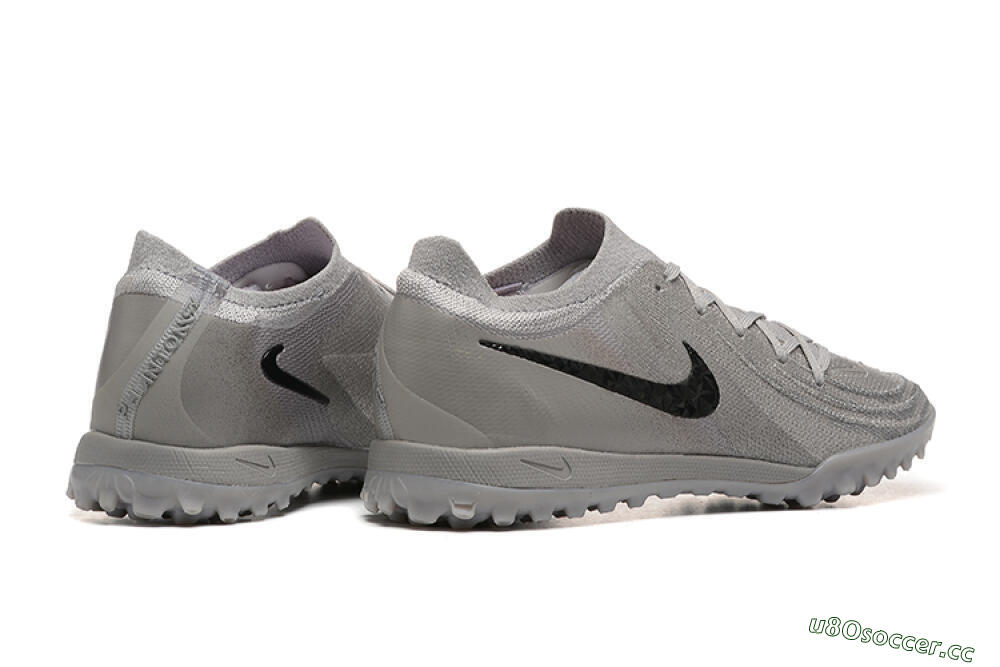 Men's Nike Phantom Luna Elite TF Artificial Turf Low-Tops Football Shoes - Grey/Black 9