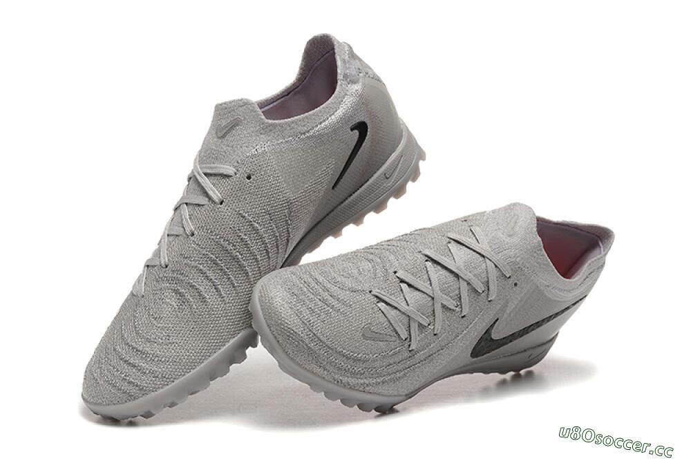 Men's Nike Phantom Luna Elite TF Artificial Turf Low-Tops Football Shoes - Grey/Black 6