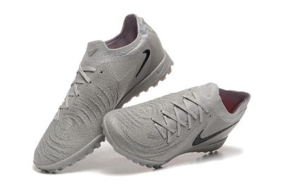 Men's Nike Phantom Luna Elite TF Artificial Turf Low-Tops Football Shoes - Grey/Black